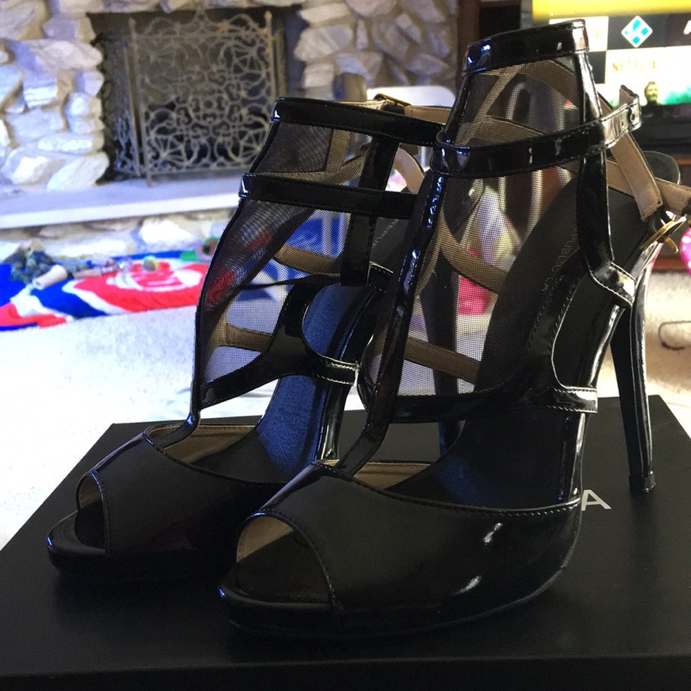 Black 4 inch Heels